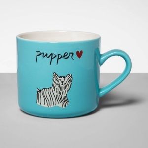 16oz Stoneware Pupper Mug Blue - Opalhouse 2 Set